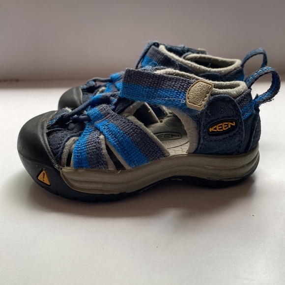 Keen Newport Sandals Blue Size 4 Outdoor Summer Sandals Hook and Loop‎ Navy Blue - Picture 4 of 10
